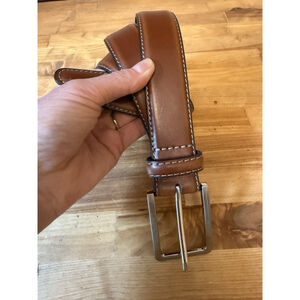 English Laundry Brown Genuine Leather Belt Size 36